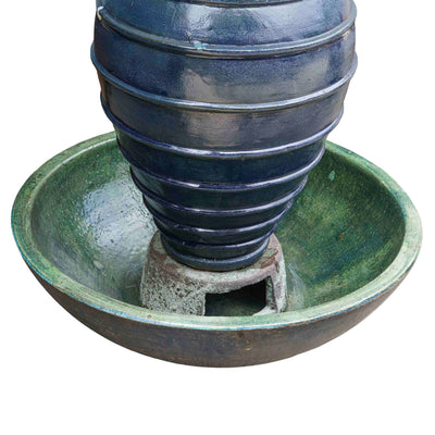 Light Blue Spiral Hue Fountain