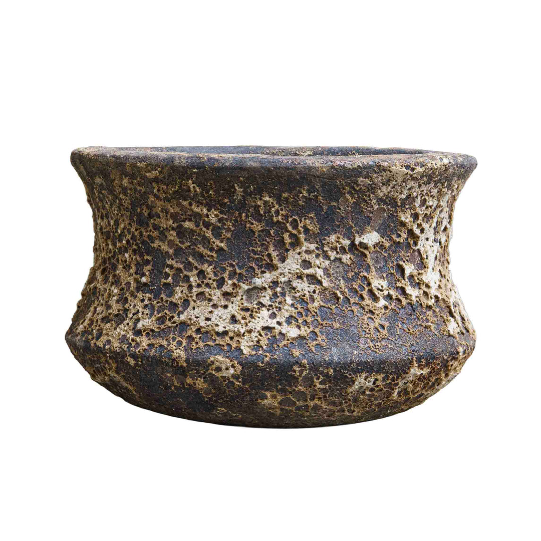 Bubbled Ceramic Pot Grey