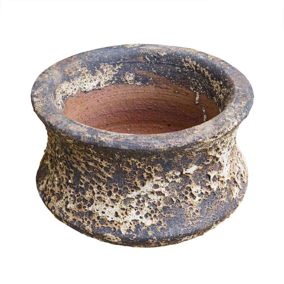 Bubbled Ceramic Pot Grey