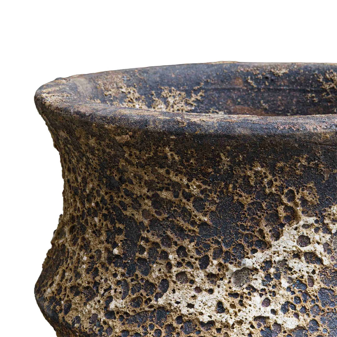 Bubbled Ceramic Pot Grey