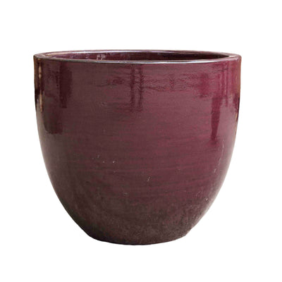 Glazed Brown Ceramic Pot