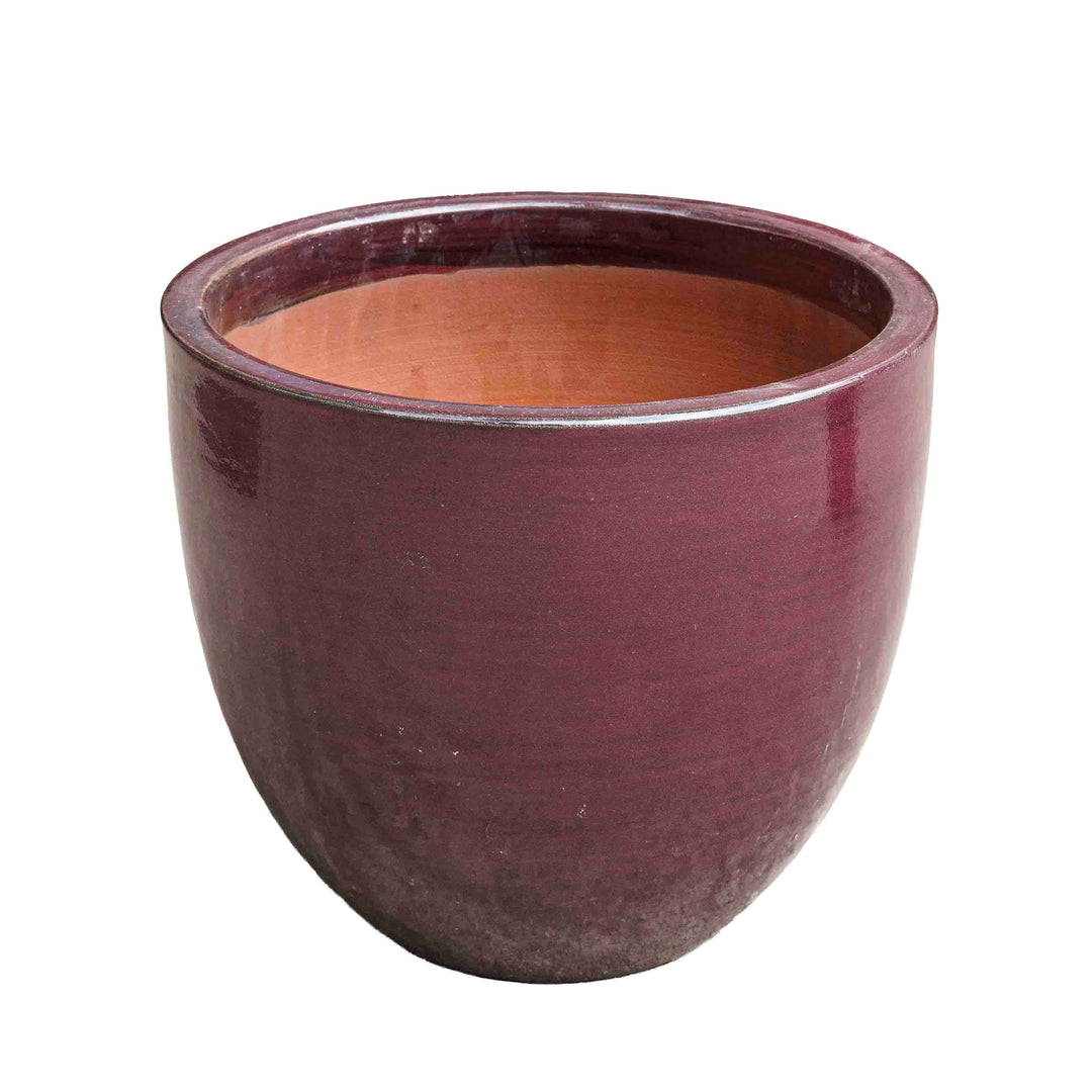 Glazed Brown Ceramic Pot