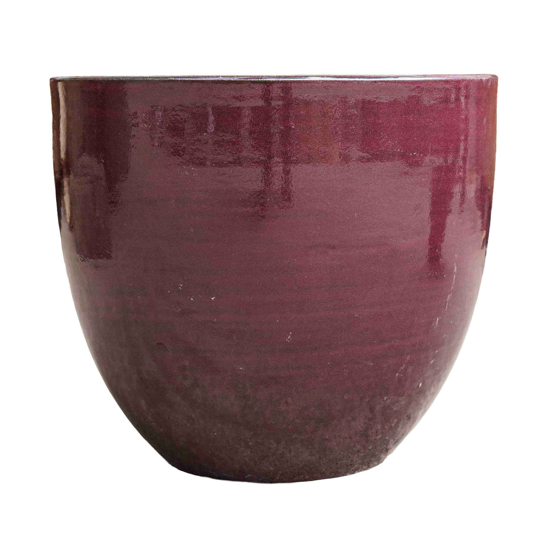Glazed Brown Ceramic Pot