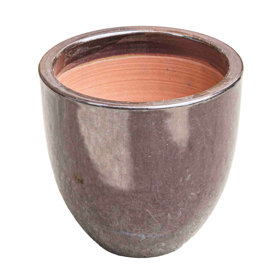 Glazed Brown Ceramic Pot