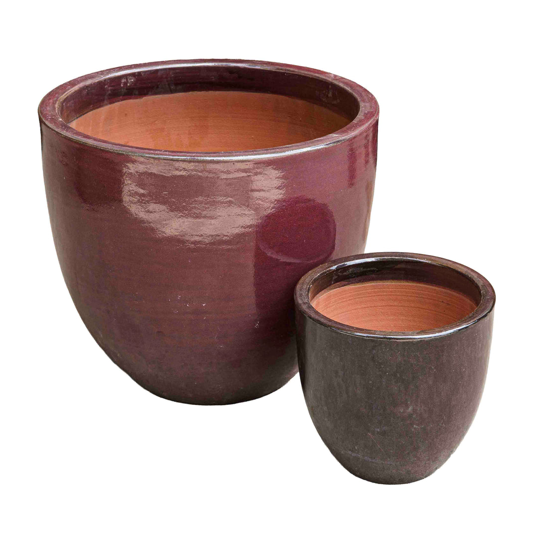 Glazed Brown Ceramic Pot
