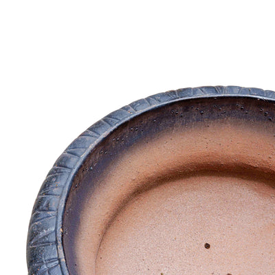 Luke Wide Grey Ceramic Pot