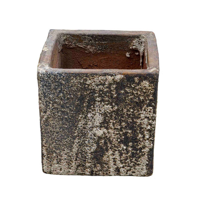 Sqaure Textured Ceramic Pot