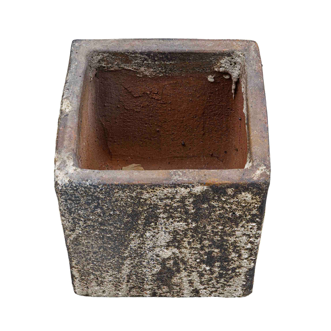 Sqaure Textured Ceramic Pot