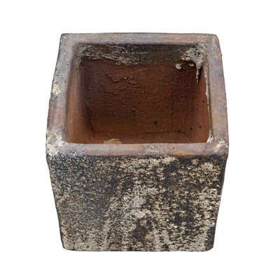 Sqaure Textured Ceramic Pot