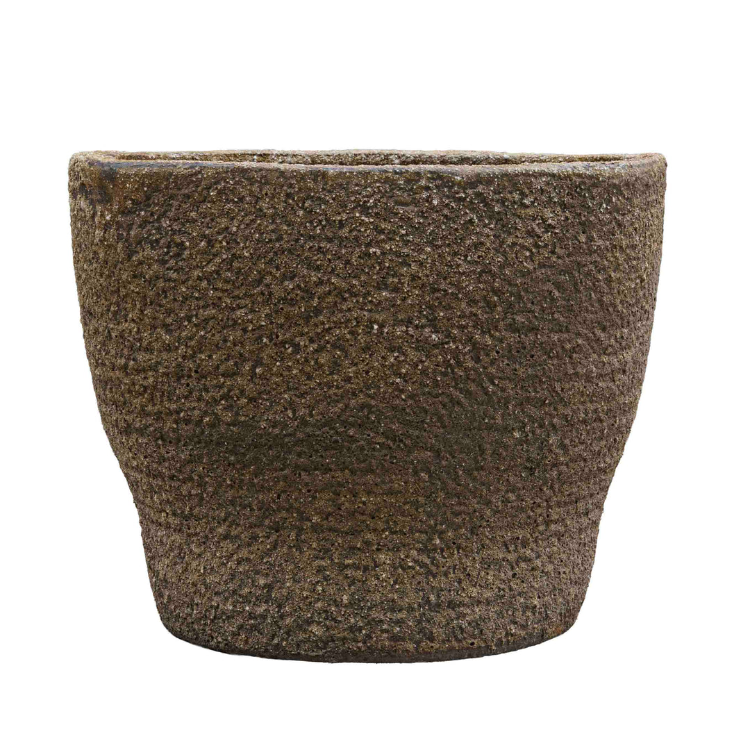Grey Textured Ceramic Pot