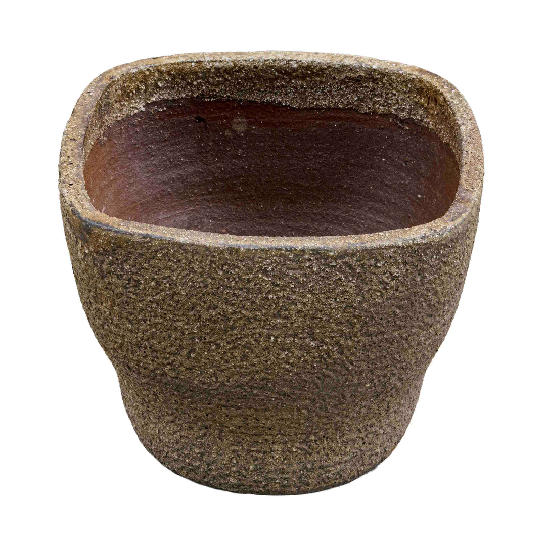 Grey Textured Ceramic Pot