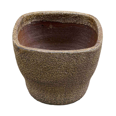 Grey Textured Ceramic Pot