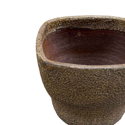 Grey Textured Ceramic Pot