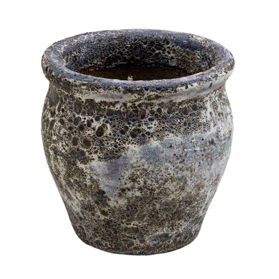Bubbled Grey Ceramic Pot