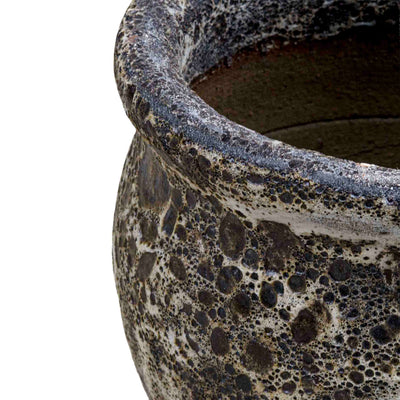 Bubbled Grey Ceramic Pot