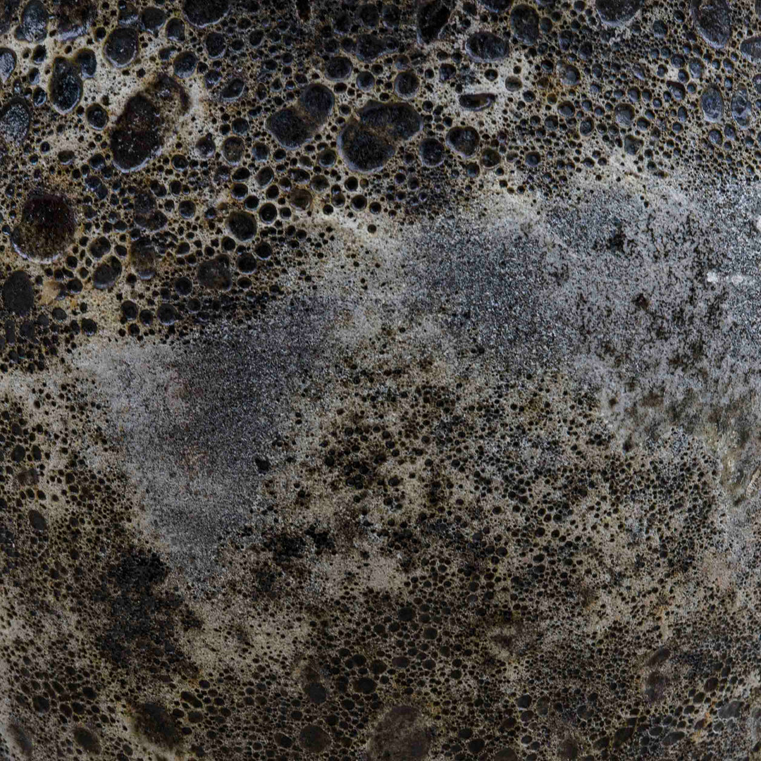 Bubbled Grey Ceramic Pot