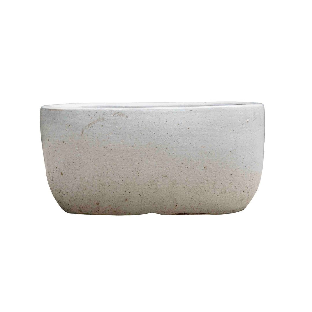 Bright White Ceramic Pot
