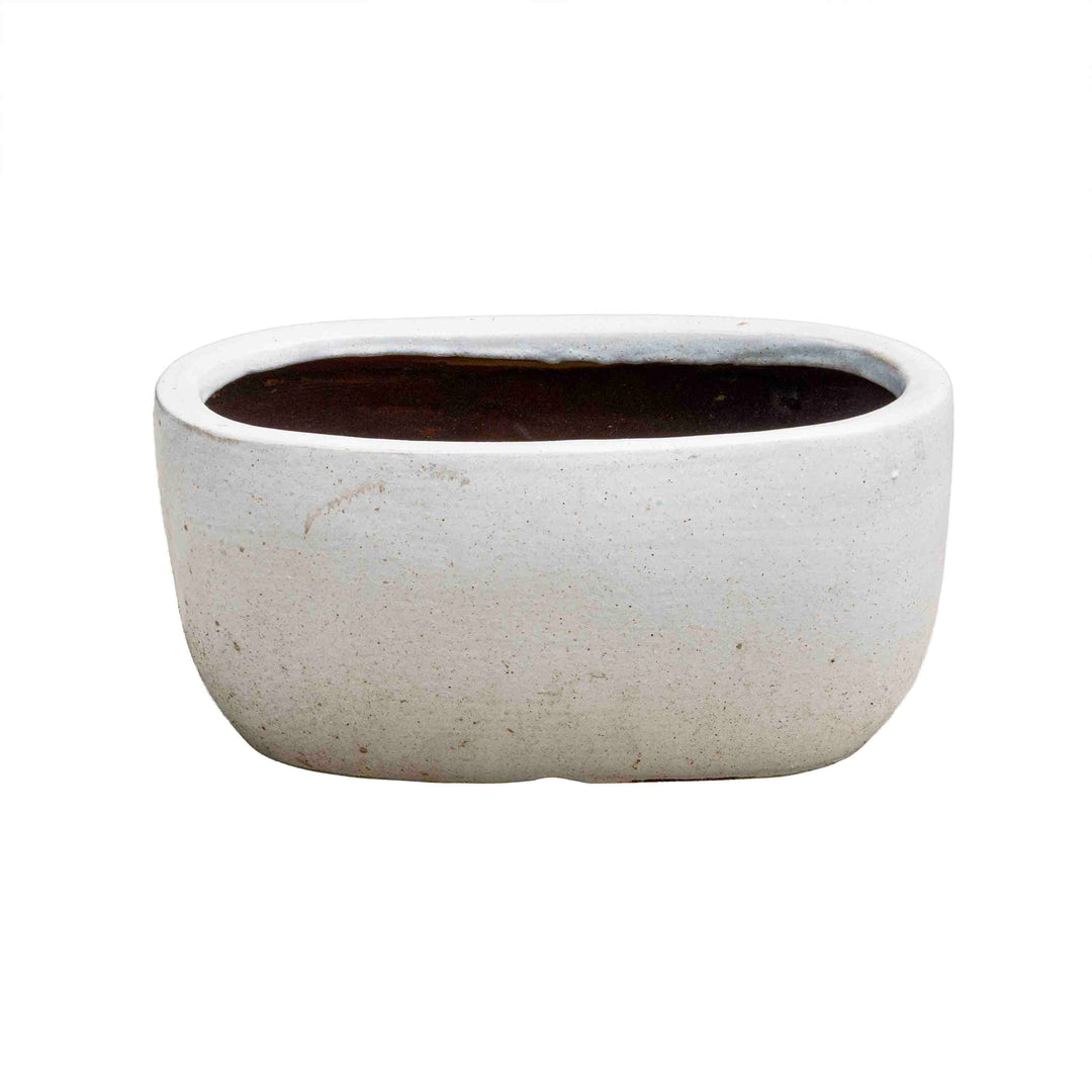 Bright White Ceramic Pot