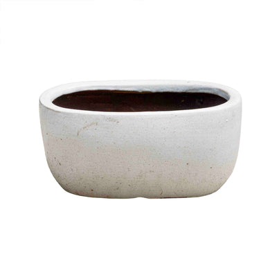 Bright White Ceramic Pot