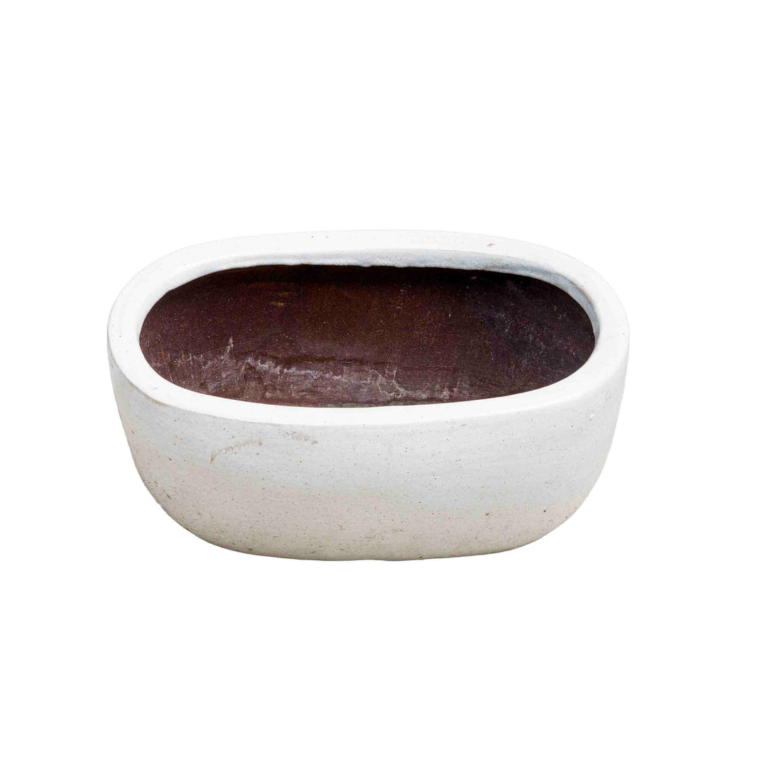 Bright White Ceramic Pot