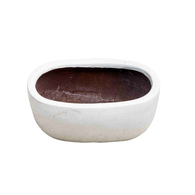 Bright White Ceramic Pot