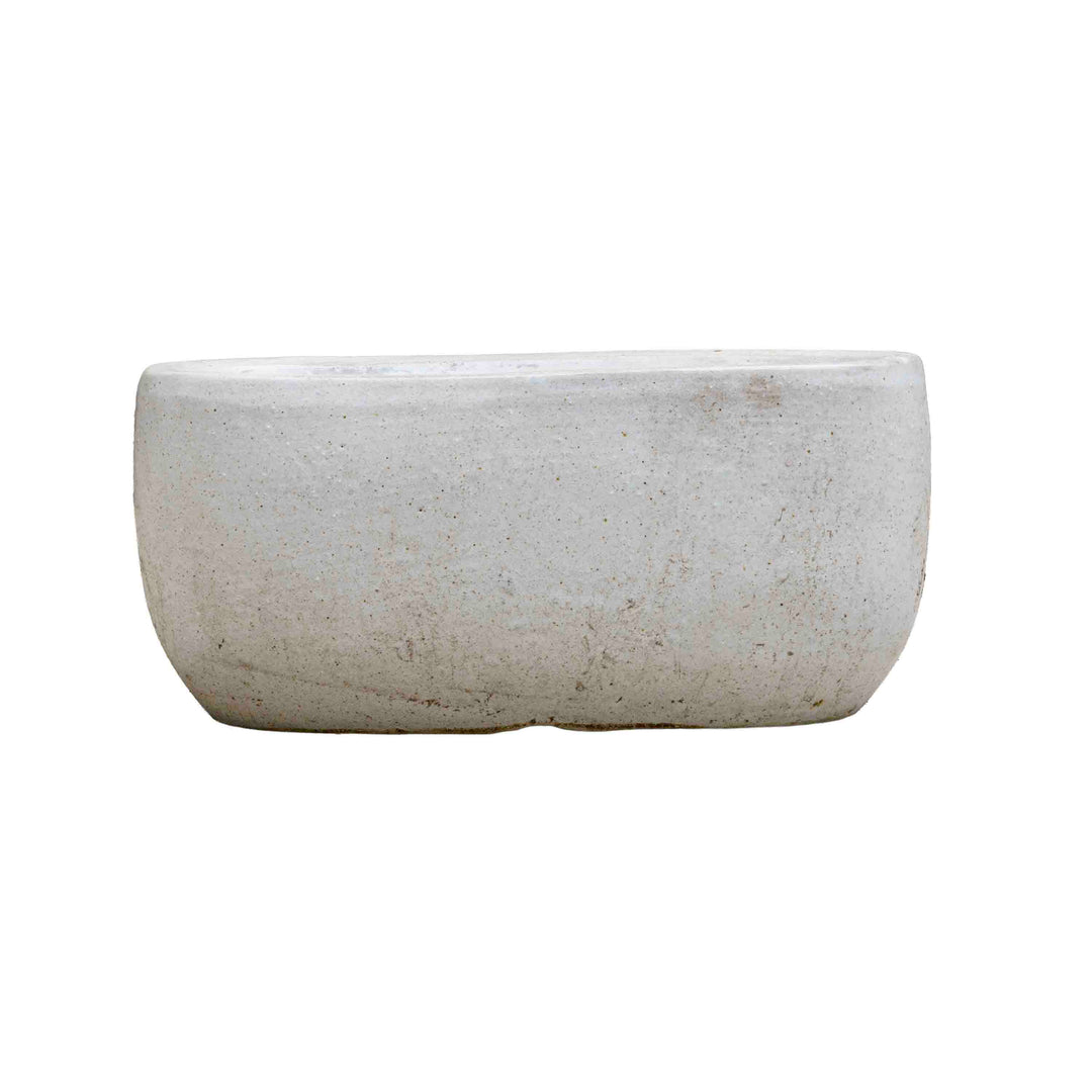 Bright White Ceramic Pot