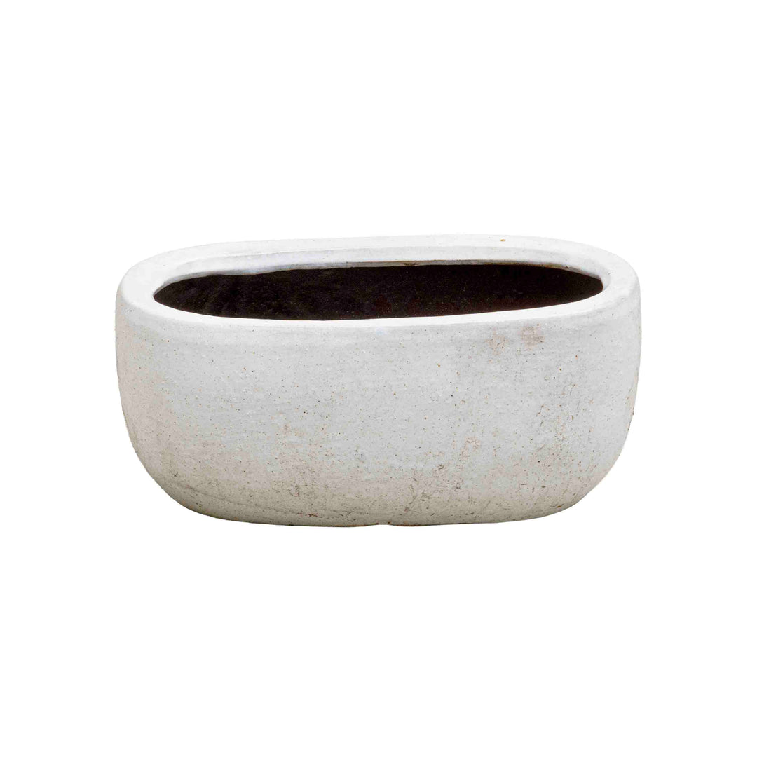 Bright White Ceramic Pot