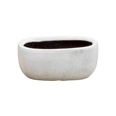 Bright White Ceramic Pot