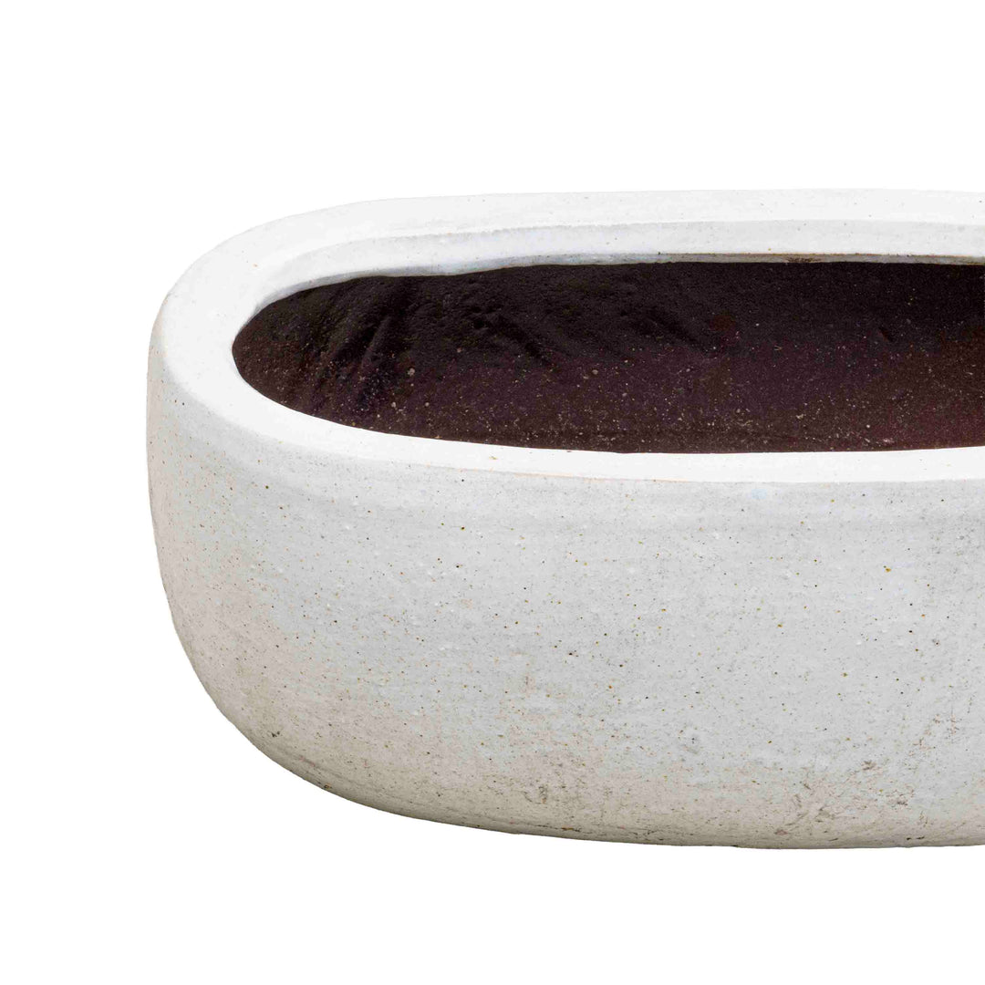 Bright White Ceramic Pot