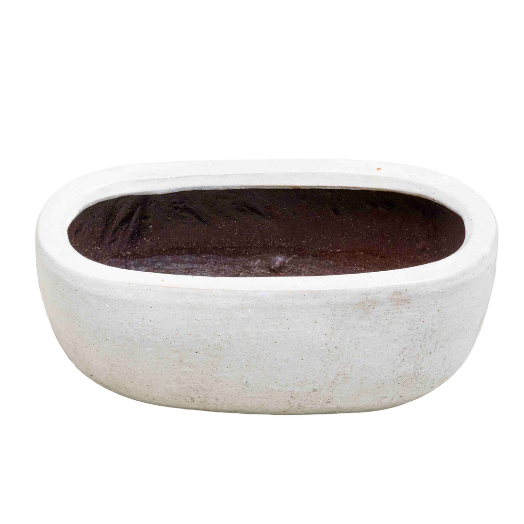 Bright White Ceramic Pot