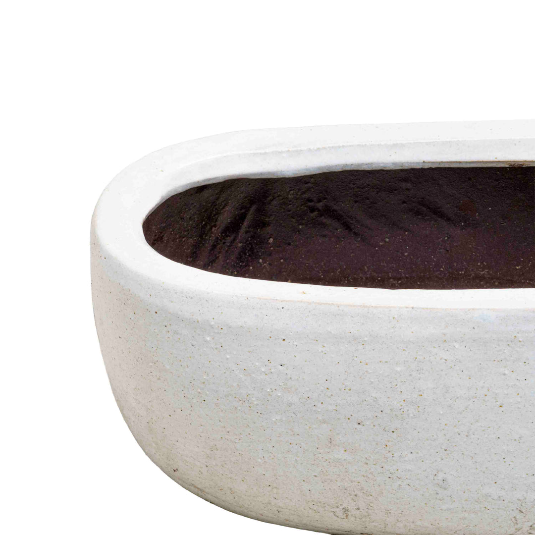 Bright White Ceramic Pot