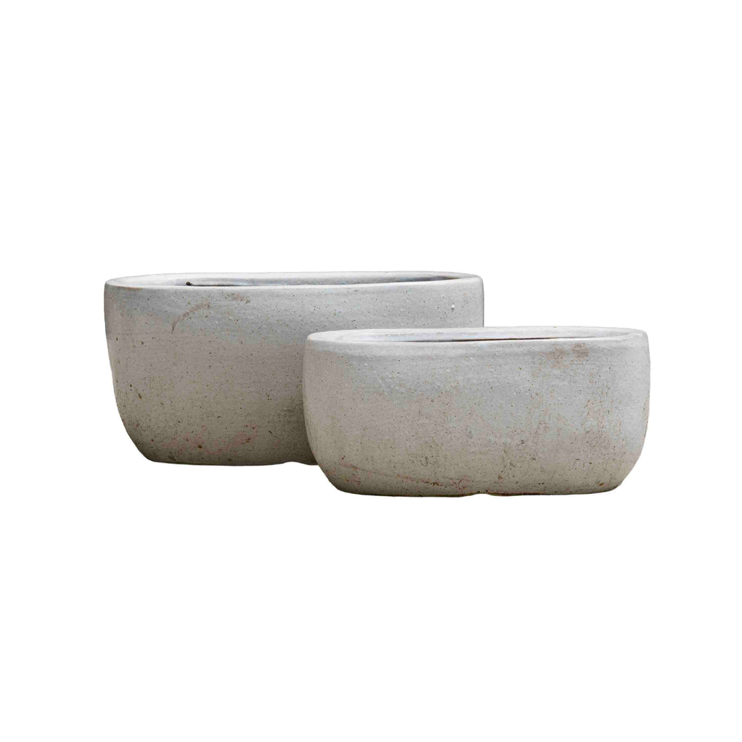 Bright White Ceramic Pot