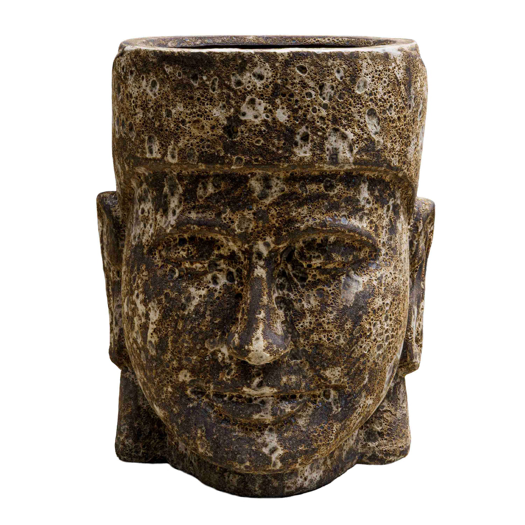Potters face ceramic Pot