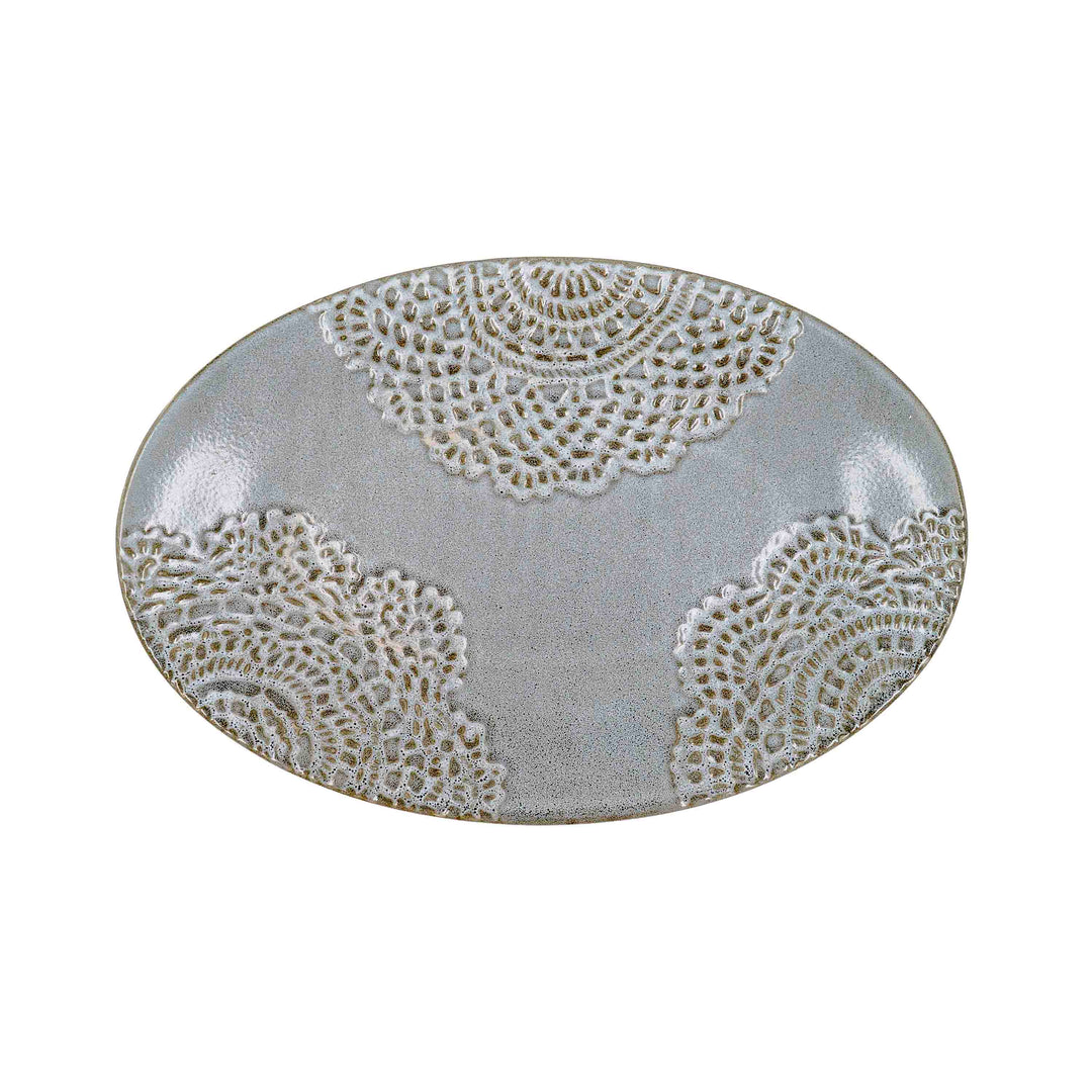 Lunar Glow Oval Serving Platter