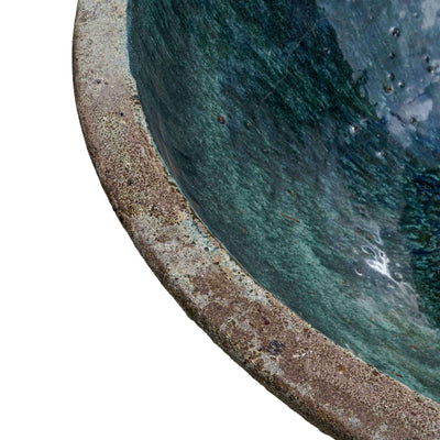 Green Textured Ceramic Pot