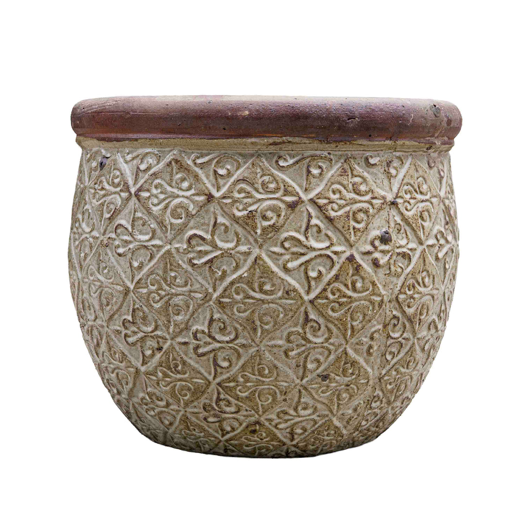 Ivory Hue Ceramic Pot