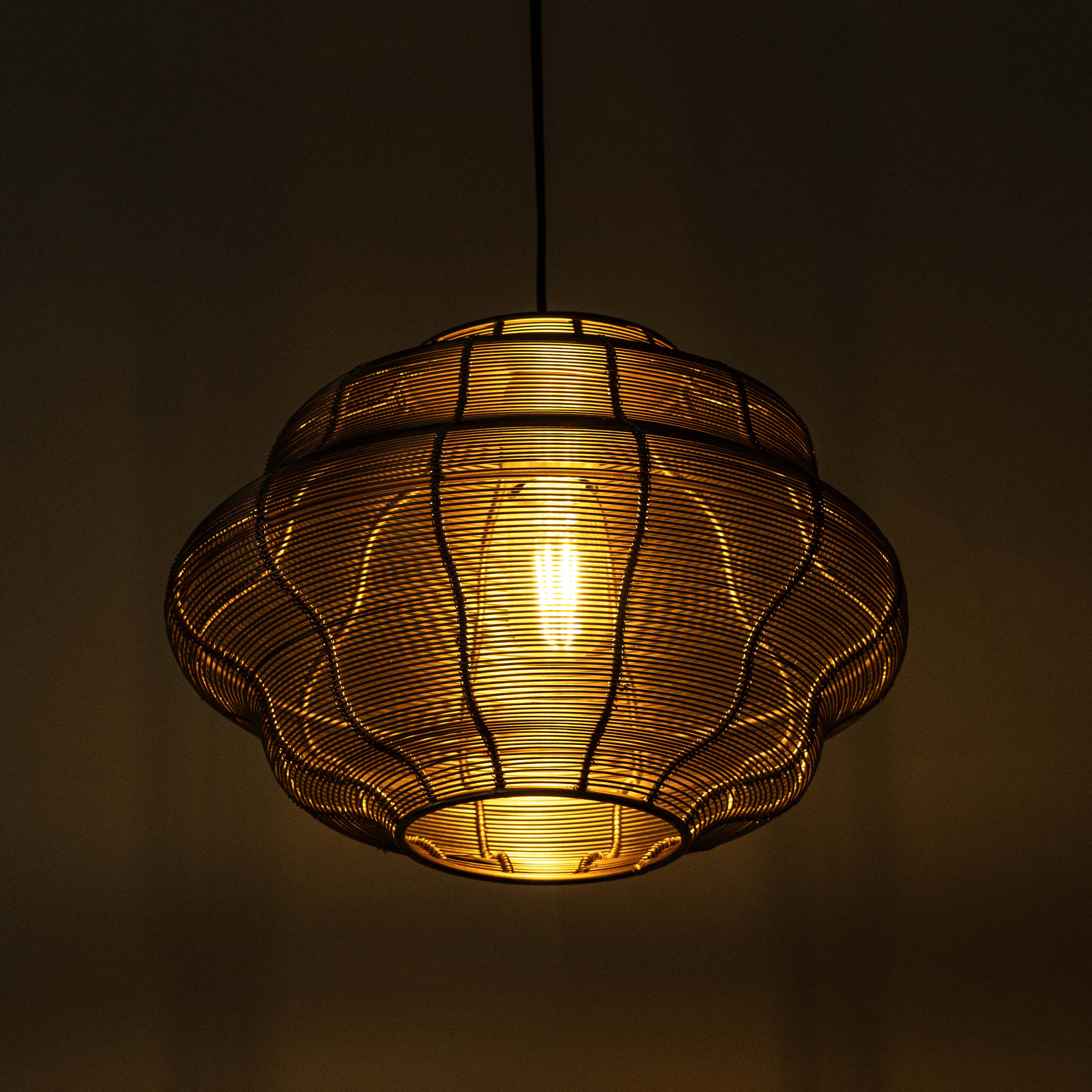 Round Cut Step Pendant Lamp