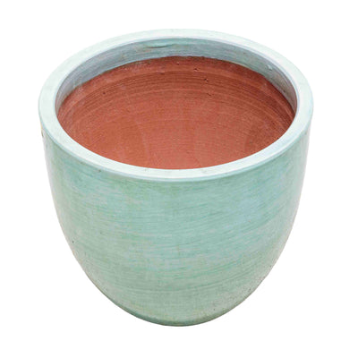 Solid Sea Green Ceramic Pot