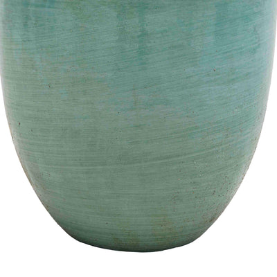 Solid Sea Green Ceramic Pot
