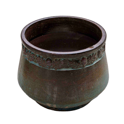Aqua Blue Ceramic Pot
