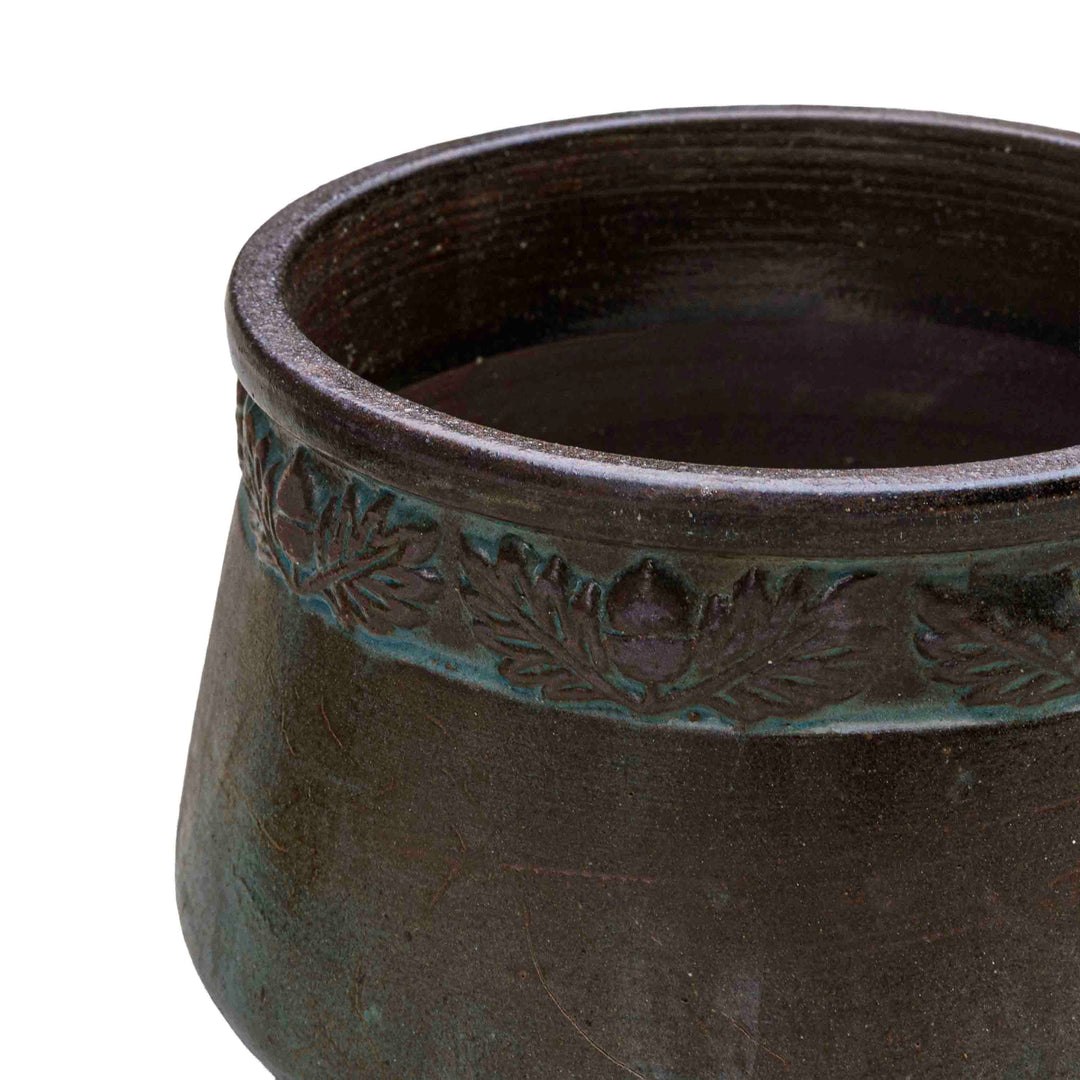 Aqua Blue Ceramic Pot