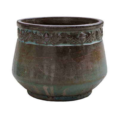 Aqua Blue Ceramic Pot
