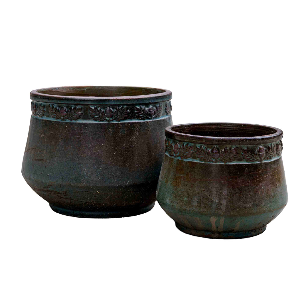 Aqua Blue Ceramic Pot