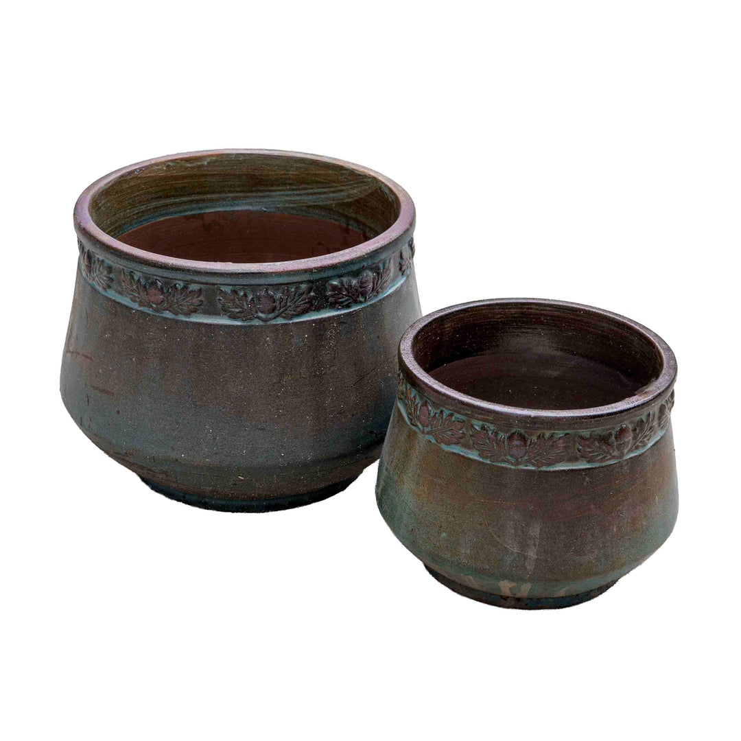 Aqua Blue Ceramic Pot