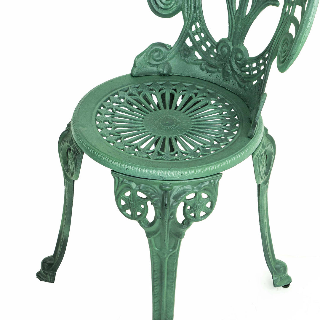 Outdoor Garden Aluminium Chair Green