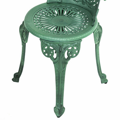 Outdoor Garden Aluminium Chair Green