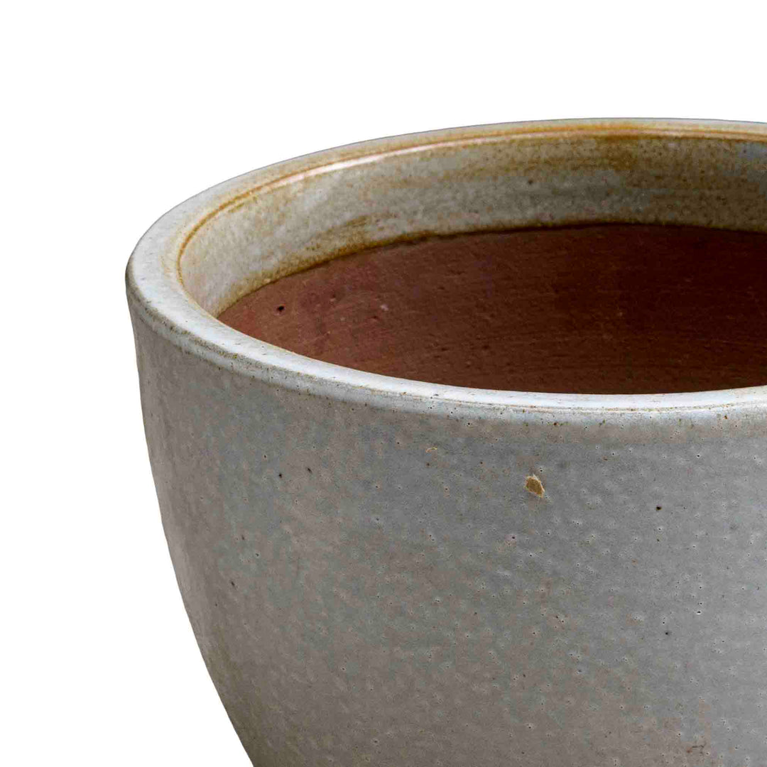 Pebble Grey Ceramic Pot