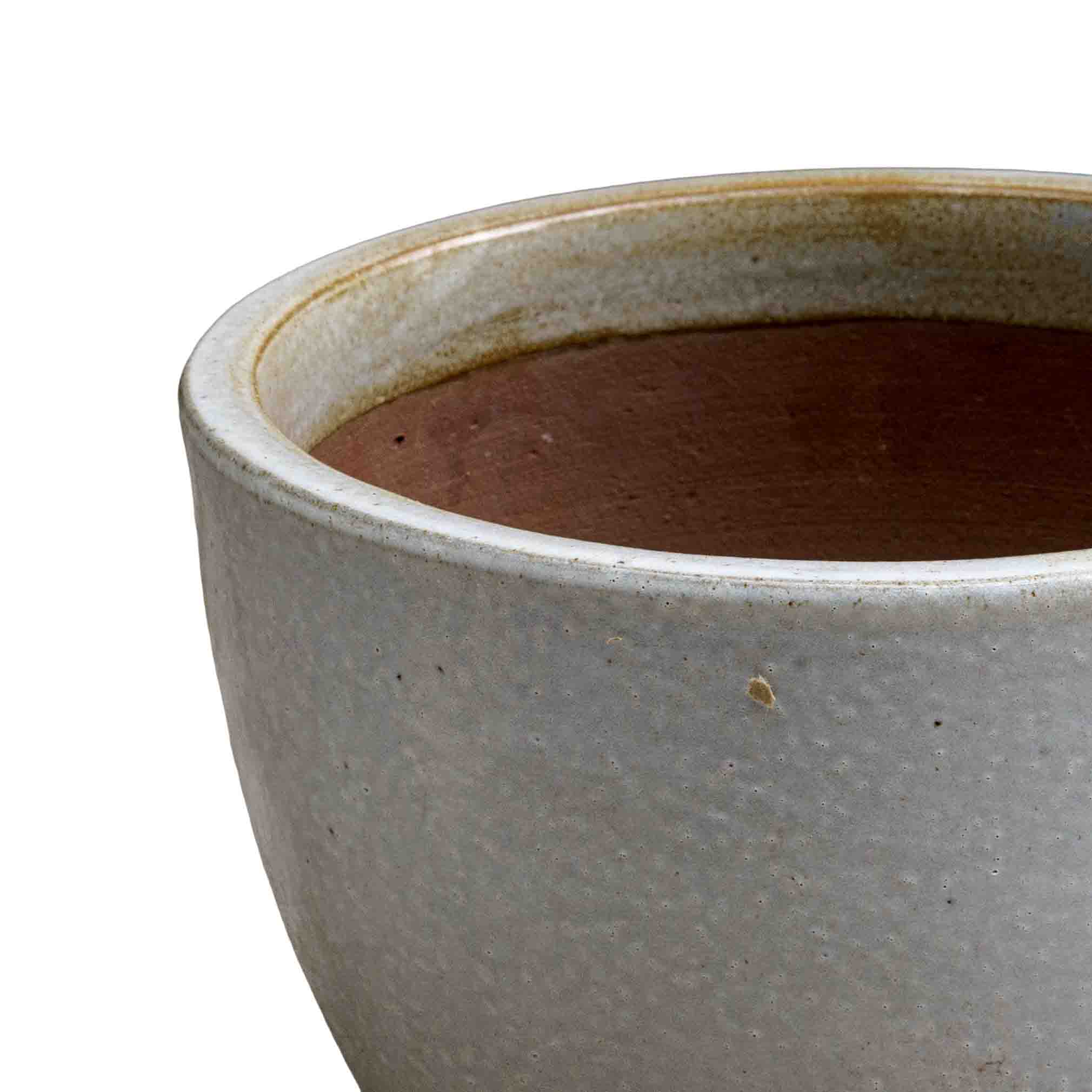 Pebble Grey Ceramic Pot