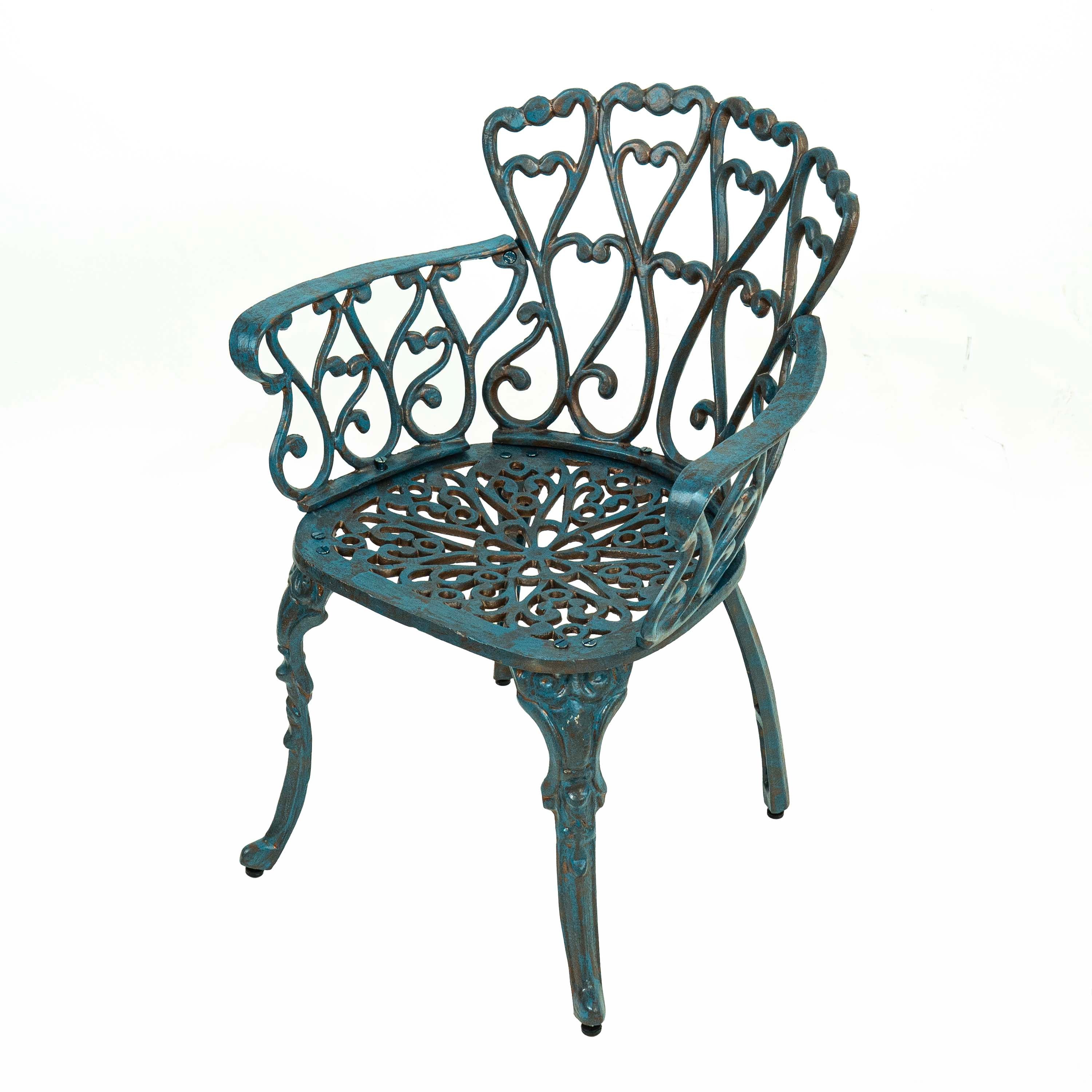 Outdoor Garden Aluminium Chair With Armest
