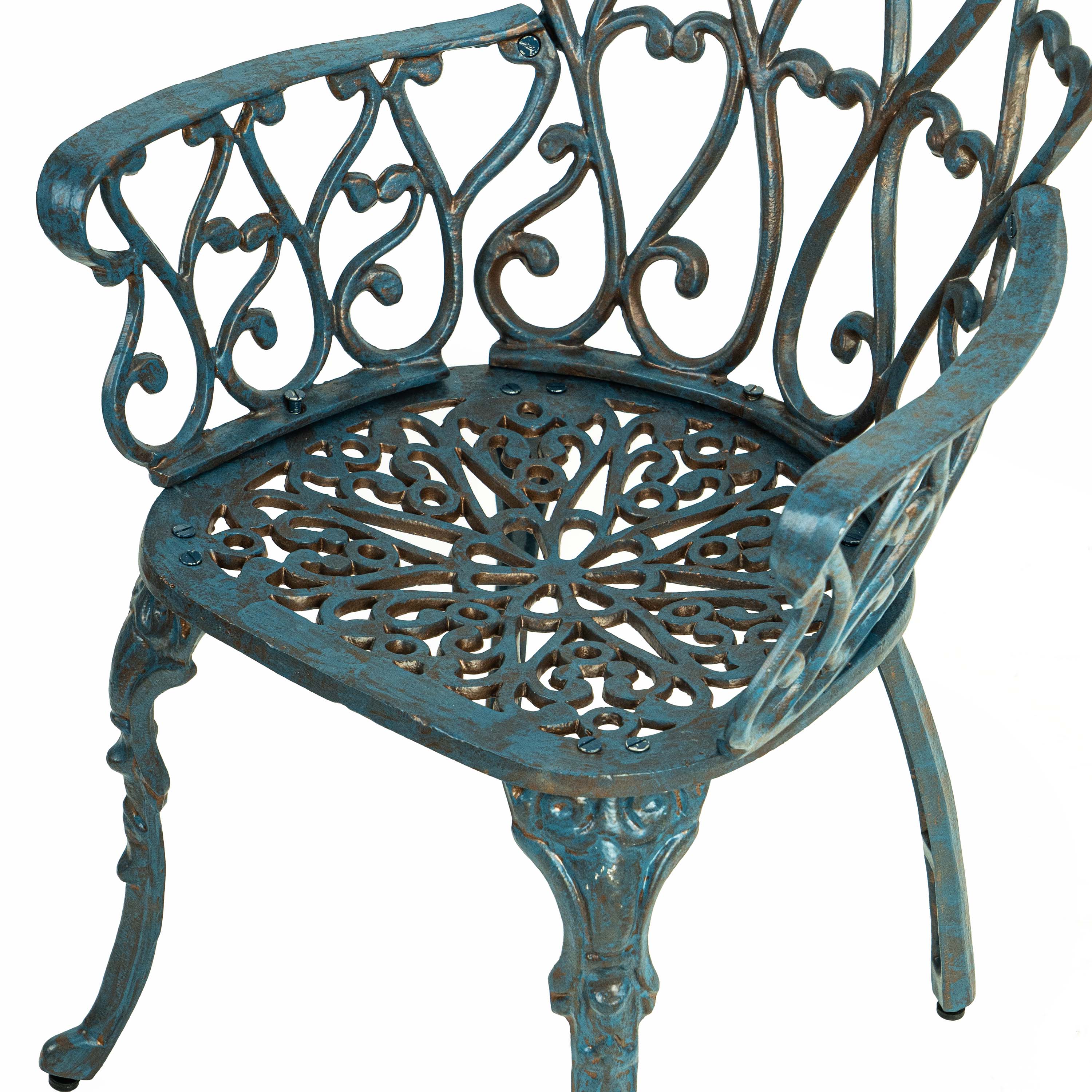 Outdoor Garden Aluminium Chair With Armest